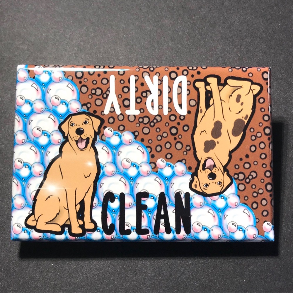 Yellow Labrador Retriever Dog Dishwasher Magnet